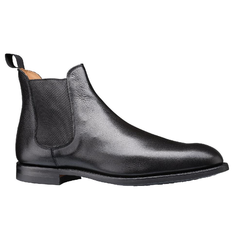 Crockett & Jones Chelsea 5 Black Milled Calf