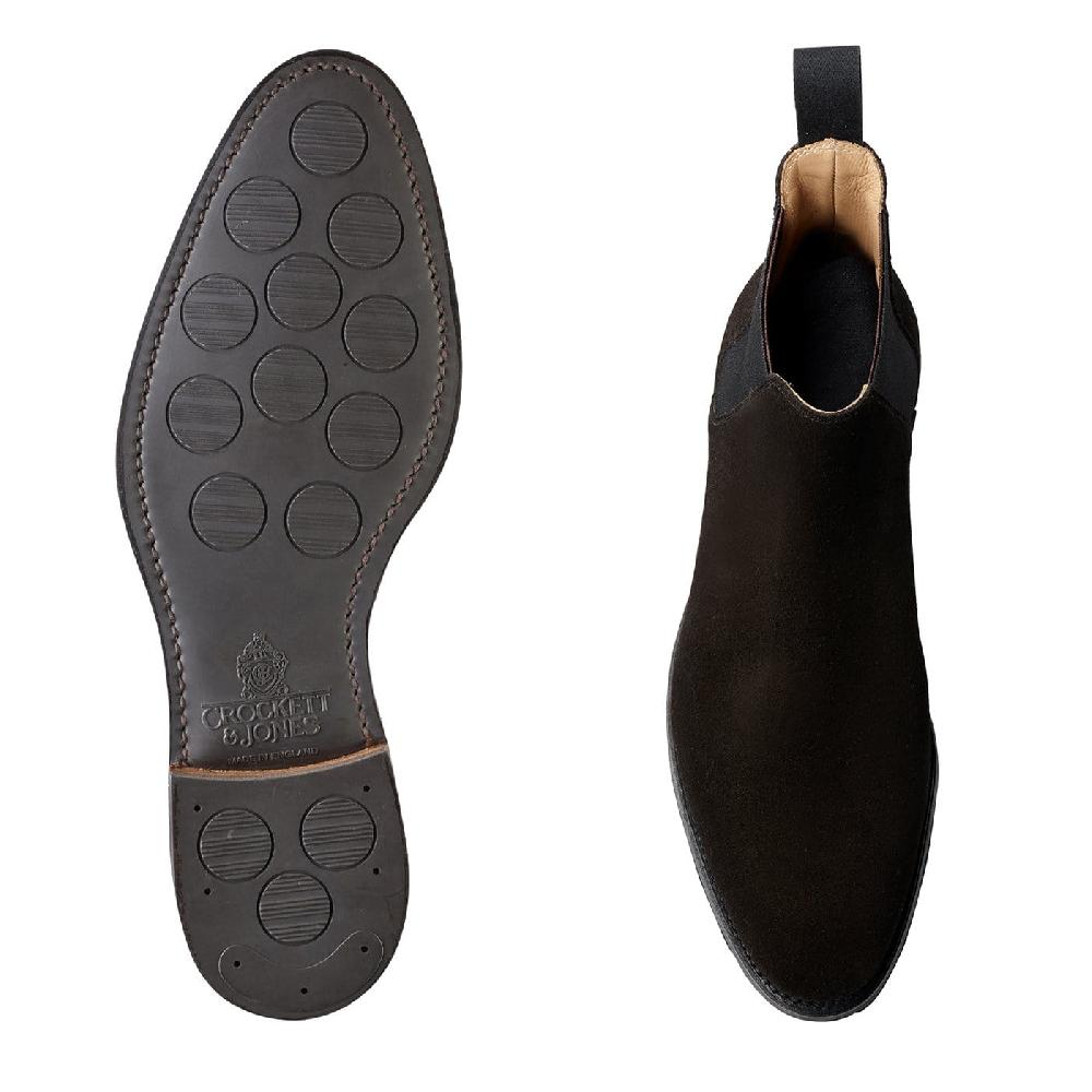 Crockett & Jones Chelsea 8 Black Suede