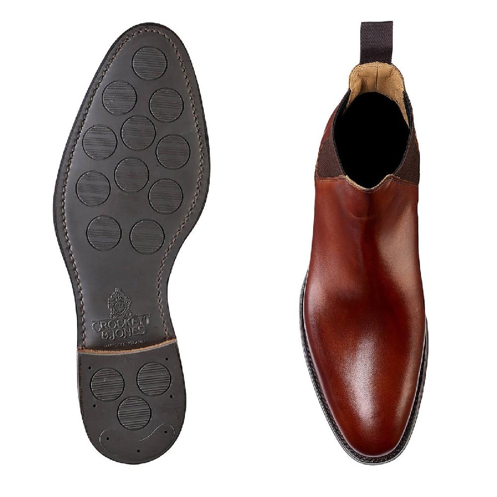 Crockett & Jones Chelsea 8 Chestnut Burnished Calf
