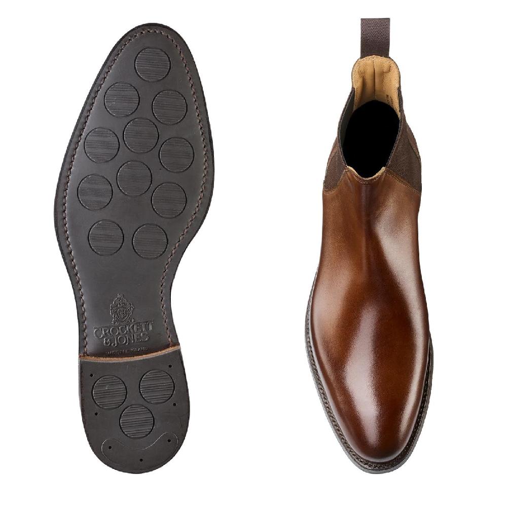 Crockett & Jones Chelsea 8 Dark Brown Burnished Calf