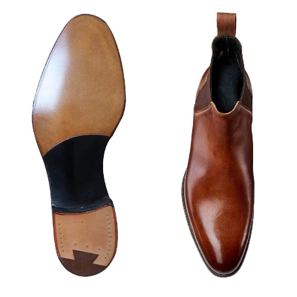 Crockett & Jones Chelsea 8 Tan Antique Calf