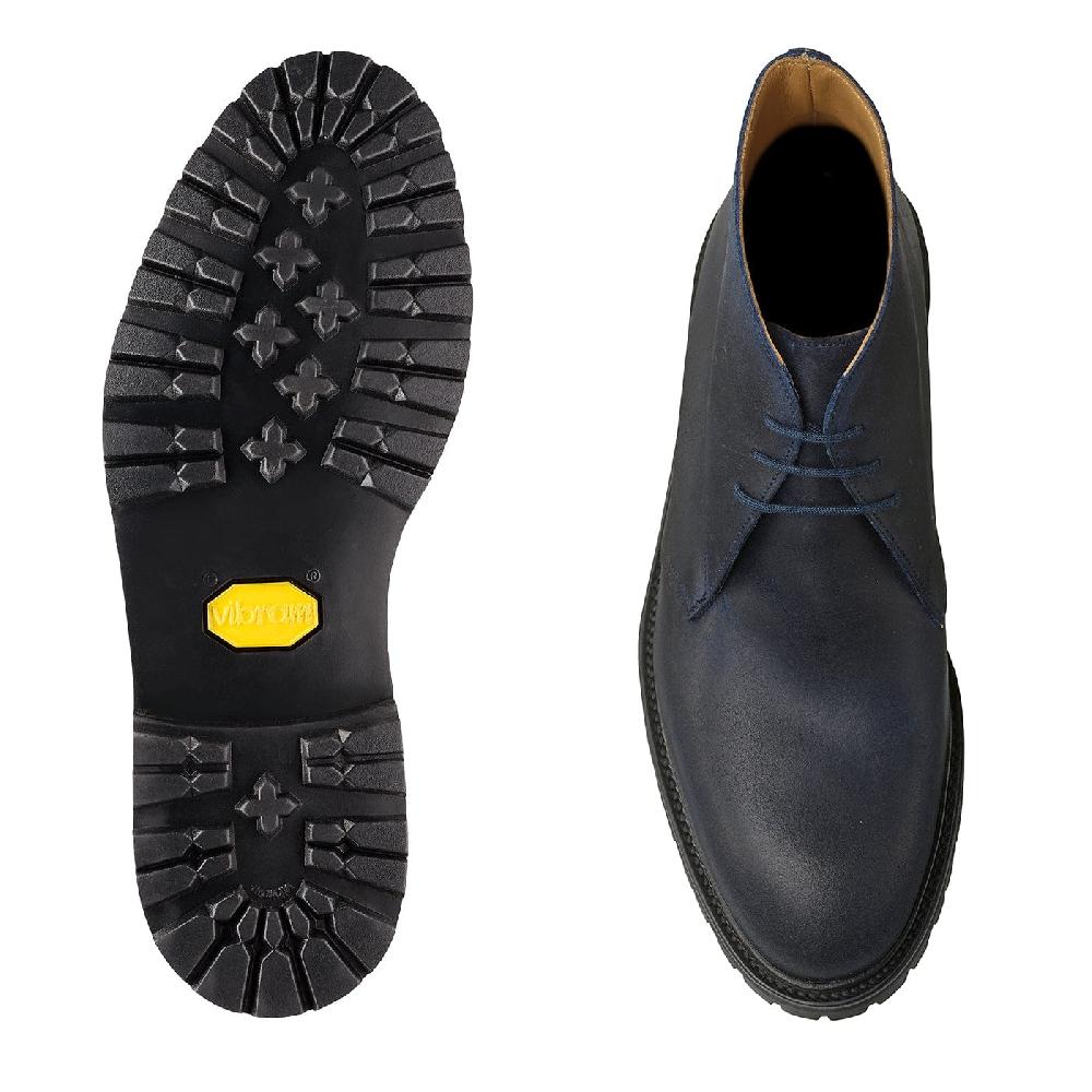 Crockett & Jones Chepstow 4 Navy Rough-Out Suede