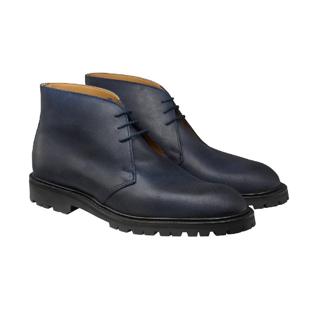 crockett & jones Chepstow 4 Navy Rough-Out Suede