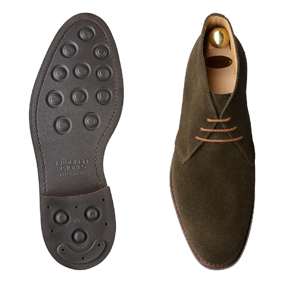Crockett & Jones Chiltern Earth Green Suede