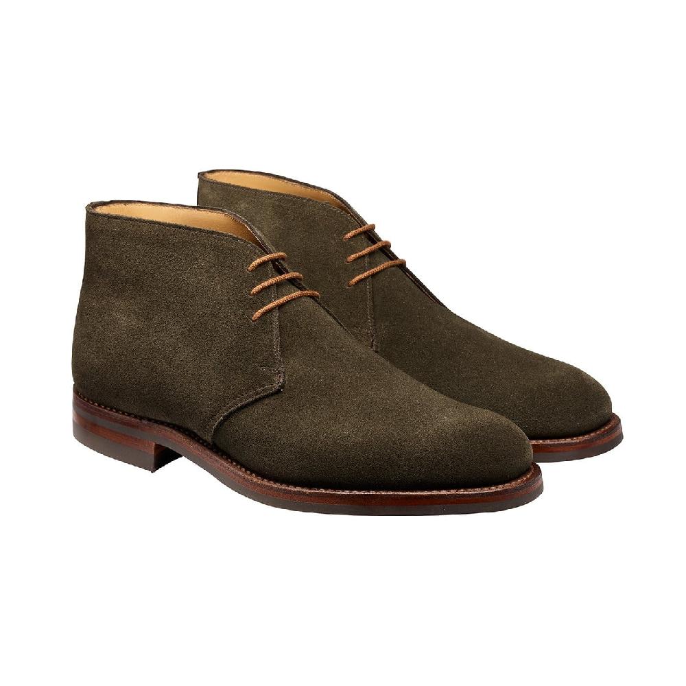 crockett & jones Chiltern Earth Green Suede