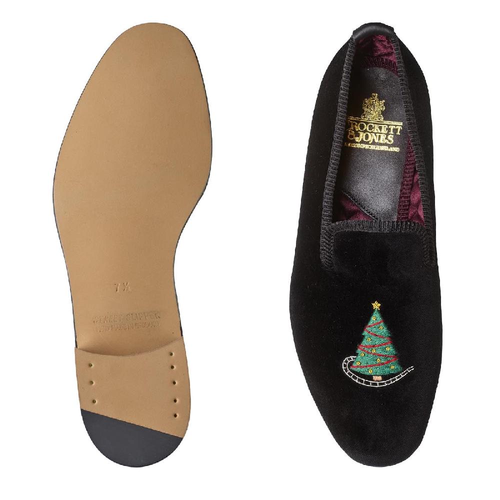 Crockett & Jones Christmas Tree Black Velvet