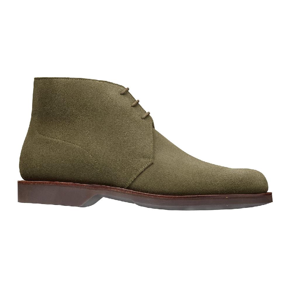 Crockett & Jones Chukka 4 Olive Reverse Butt Suede