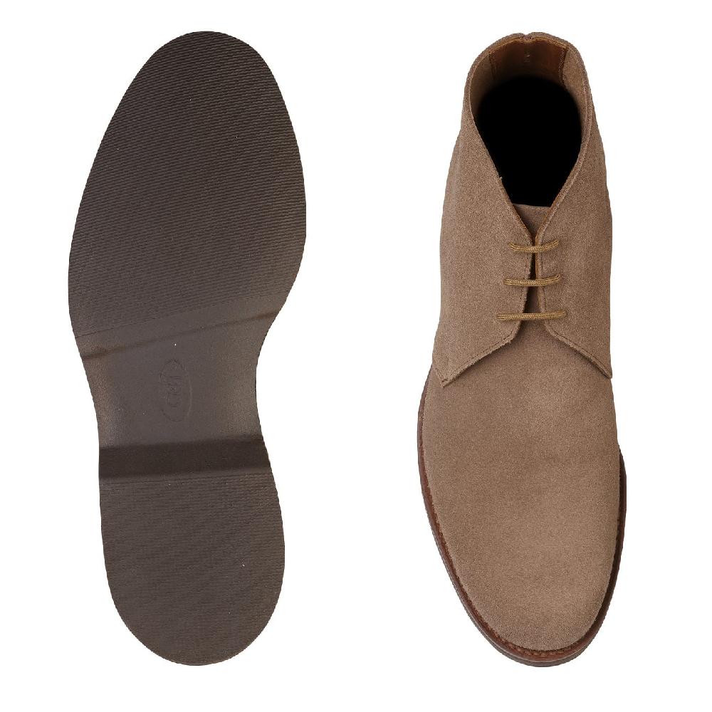 Crockett & Jones Chukka 4 Taupe Reverse Butt Suede