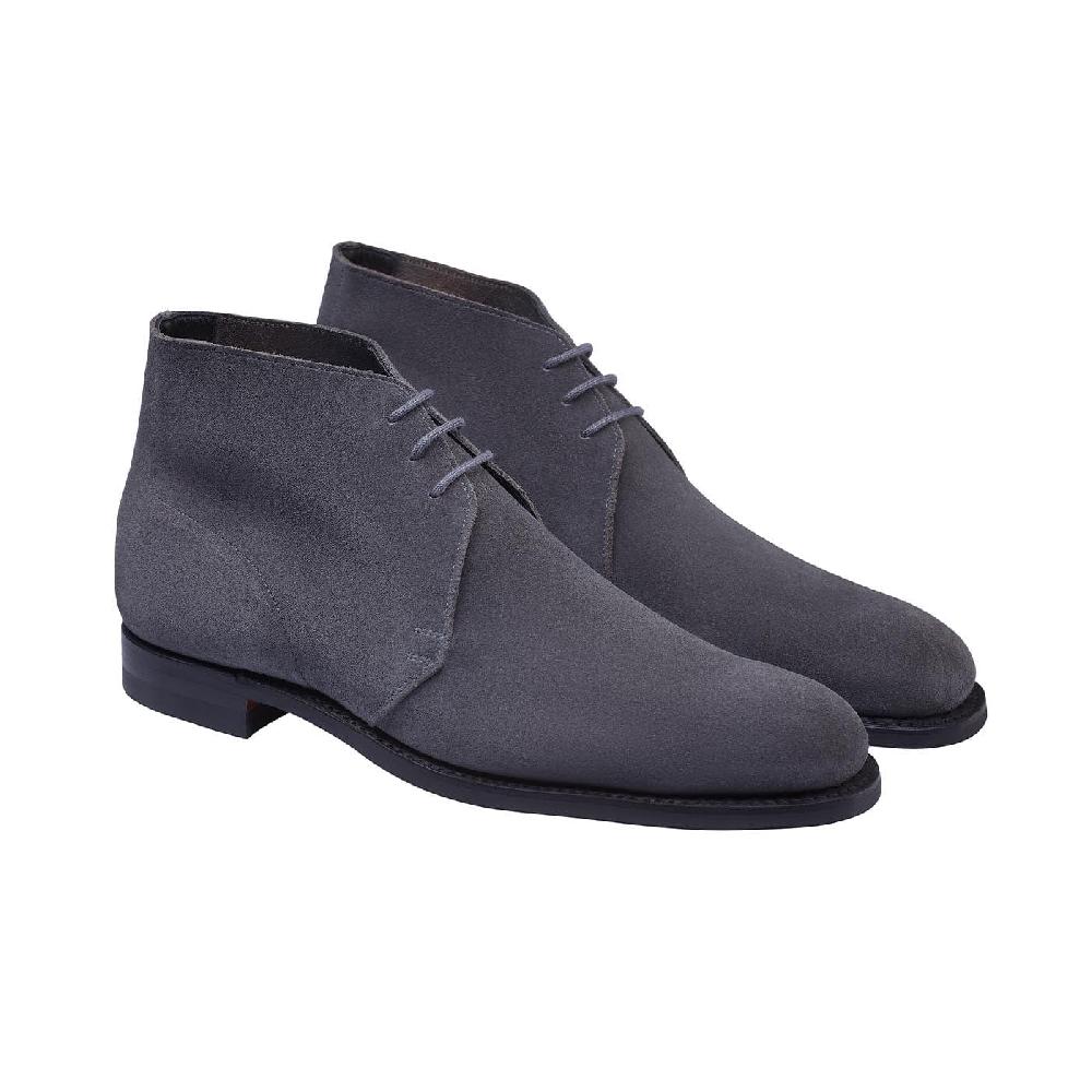 crockett & jones Chukka Shark Grey Suede