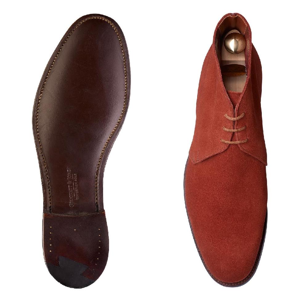 Crockett & Jones Chukka Terracotta Suede