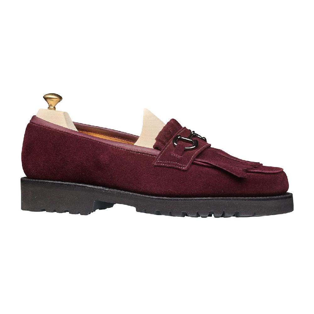 Crockett & Jones Clara Plum Calf Suede