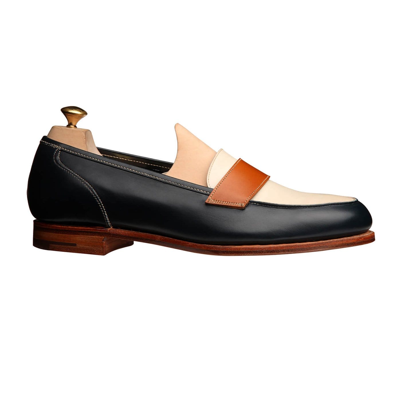 Crockett & Jones Clare Navy Burnished Calf