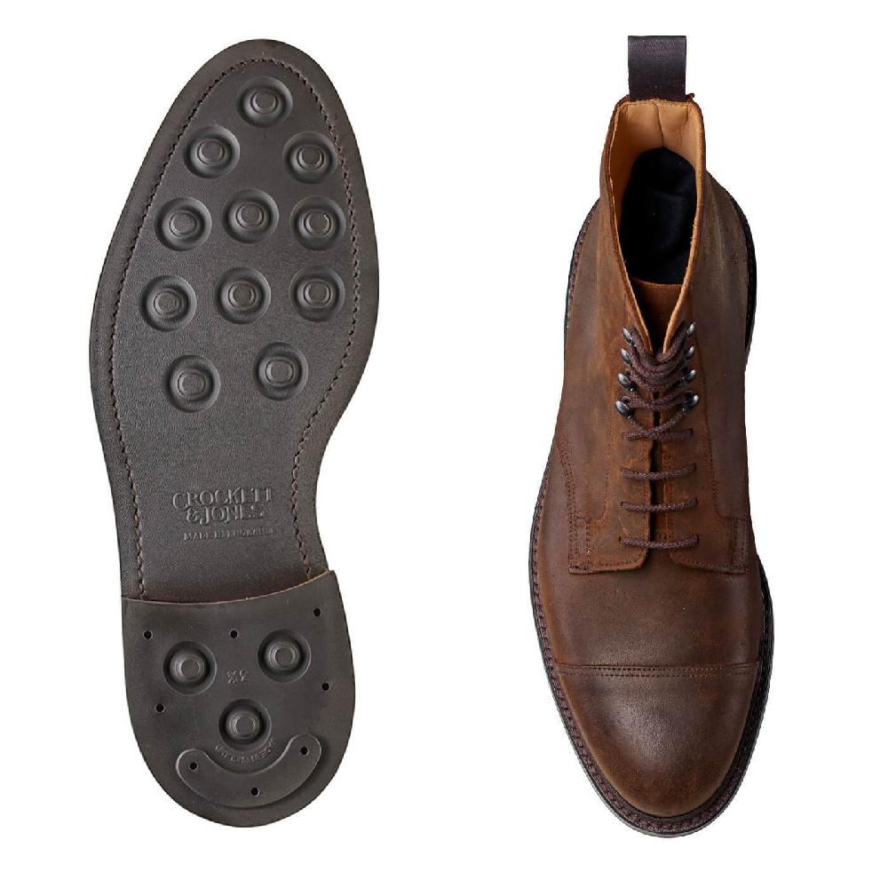 Crockett & Jones Coniston Dark Brown Rough-Out Suede