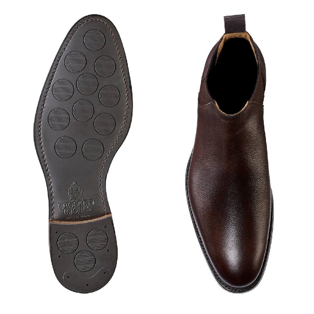 Crockett & Jones Cranton Dark Brown Pebble Grain