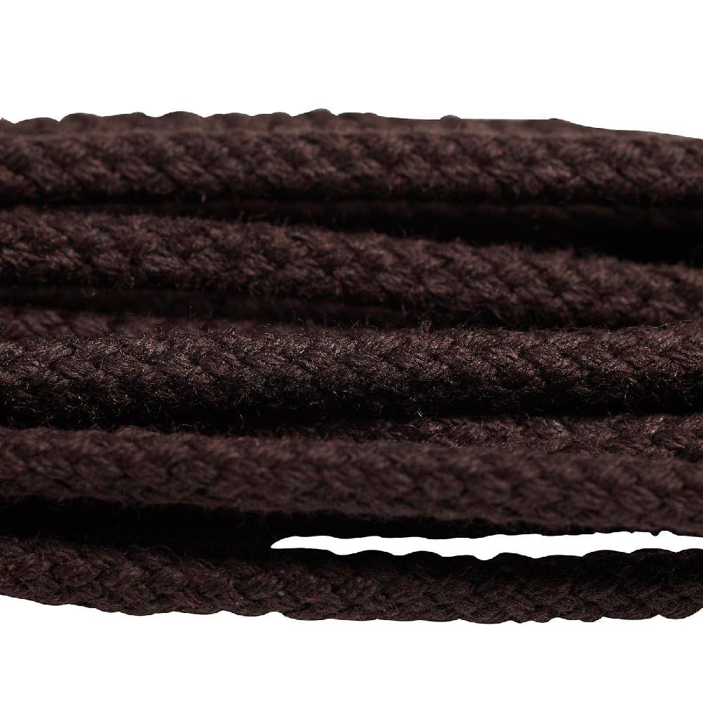 Crockett & Jones Dark Brown Braided Laces - 130cm