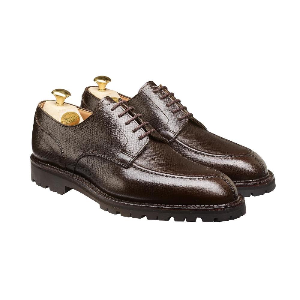 crockett & jones Denver Dark Brown Hatch Grain