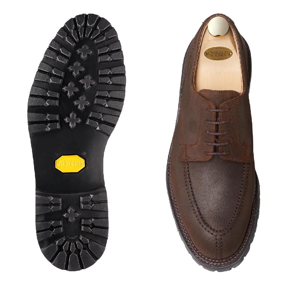 Crockett & Jones Denver Dark Brown Rough-Out Suede