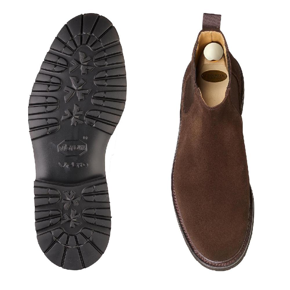 Crockett & Jones Elgin Dark Brown Suede