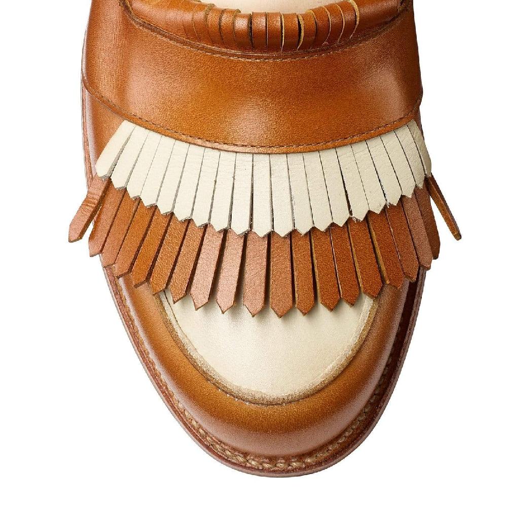 Crockett & Jones Emma Ivory & Tan Calf