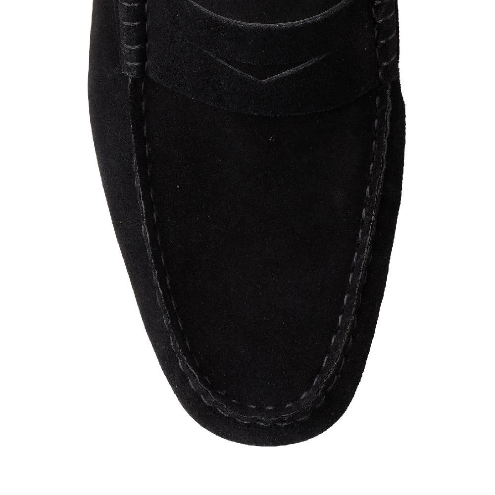 Crockett & Jones Genoa Black Calf Suede