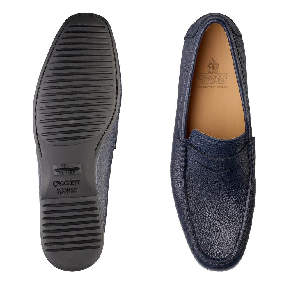 Crockett & Jones Genoa Navy Grain