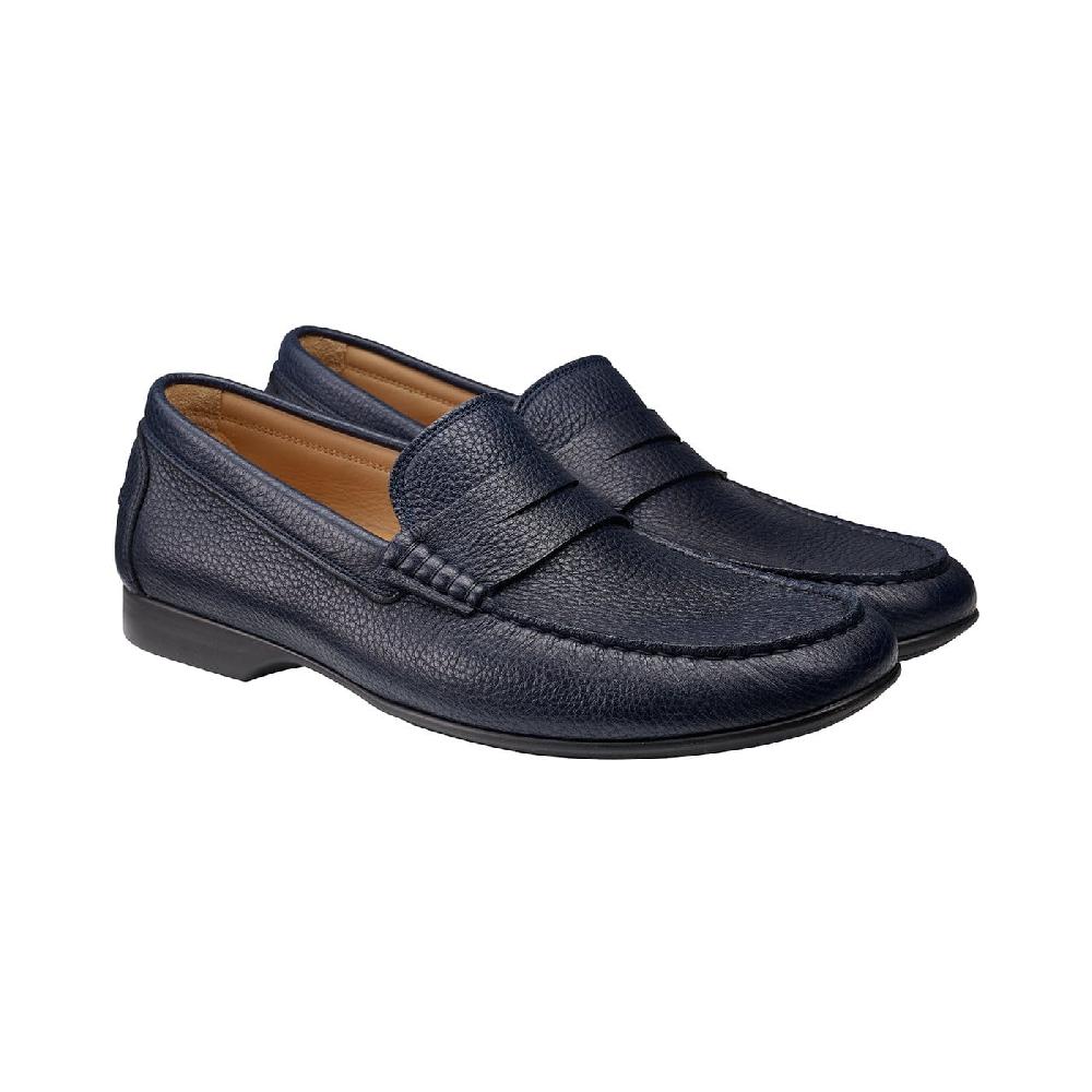 crockett & jones Genoa Navy Grain