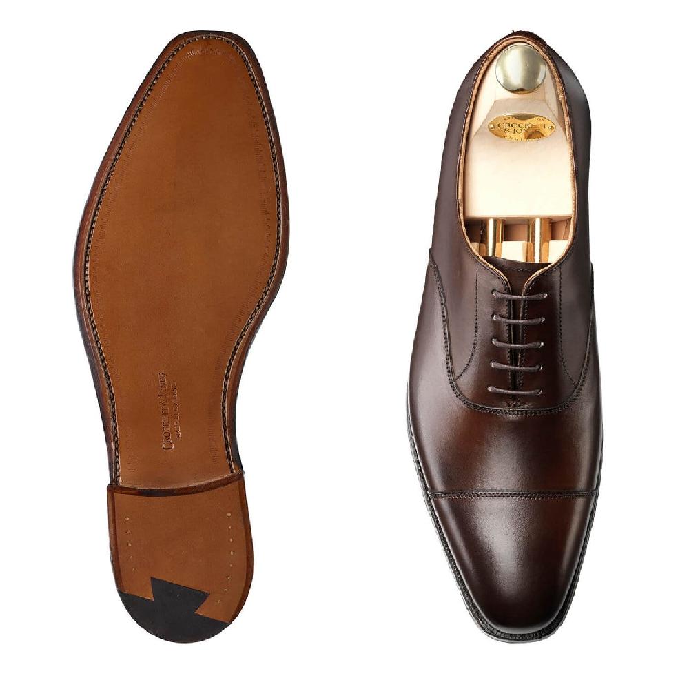 Crockett & Jones Hallam Dark Brown Burnished Calf