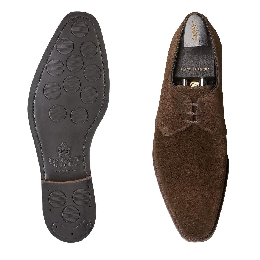 Crockett & Jones Highbury 2 Dark Brown Calf Suede