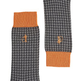 Crockett & Jones Houndstooth Socks Grey