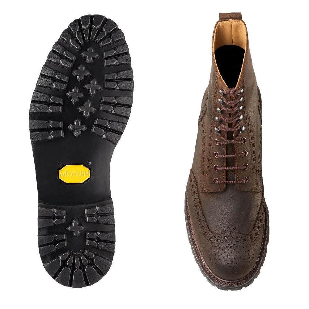 Crockett & Jones Islay Dark Brown Rough-Out Suede