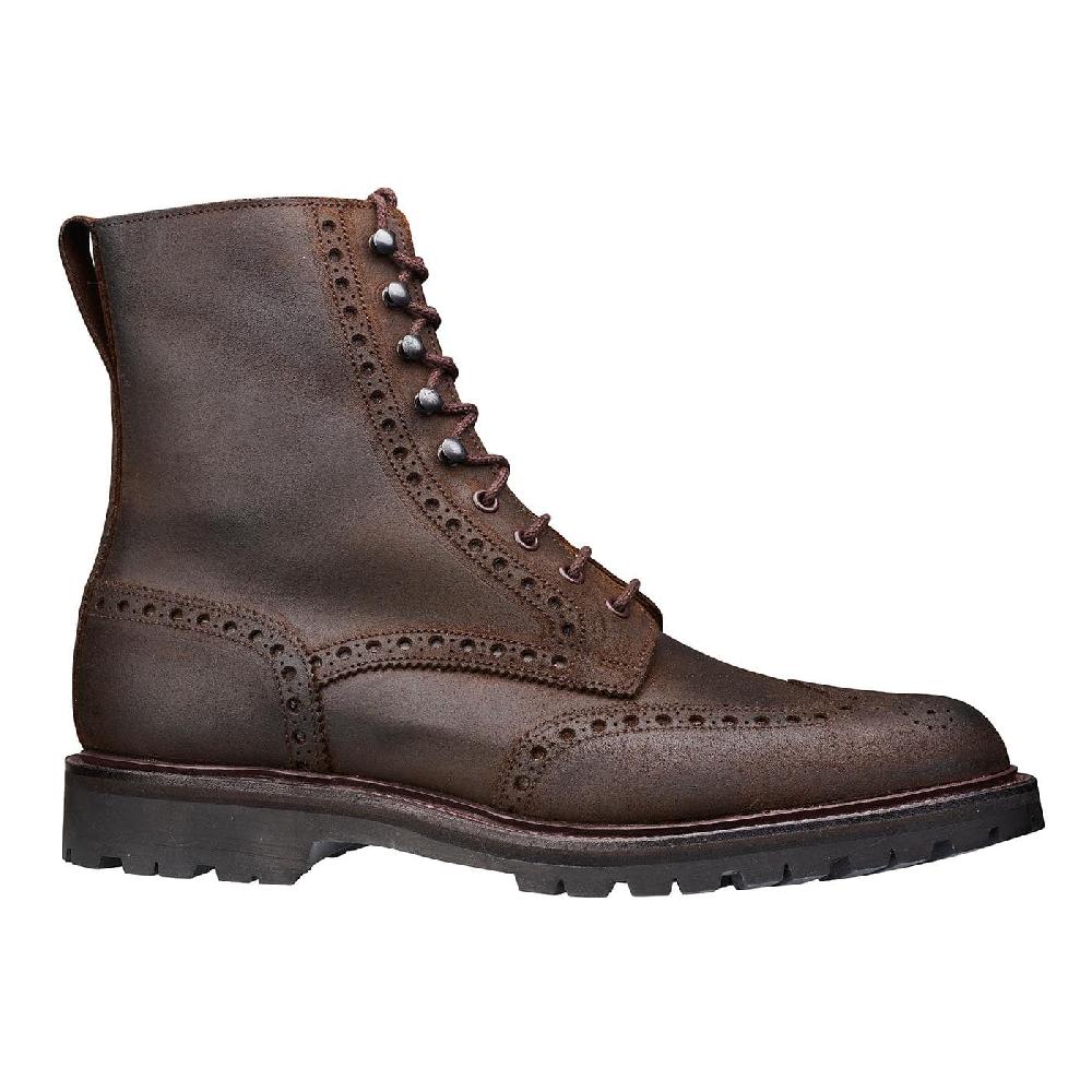 Crockett & Jones Islay Dark Brown Rough-Out Suede