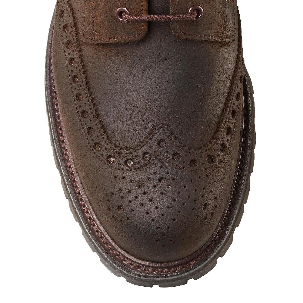 Crockett & Jones Islay Dark Brown Rough-Out Suede