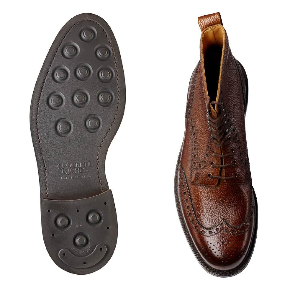 Crockett & Jones Islay Dark Brown Scotch Grain
