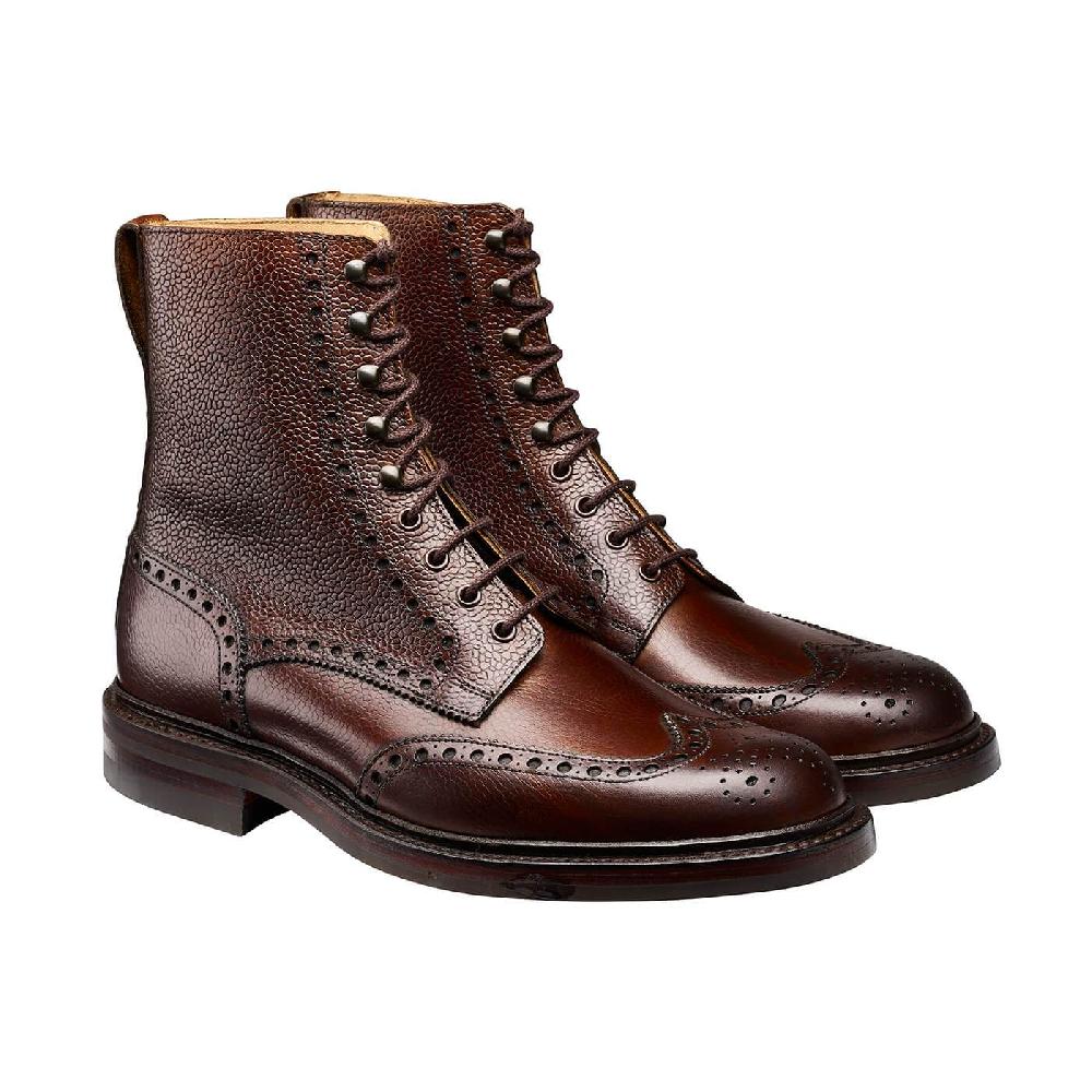 crockett & jones Islay Dark Brown Scotch Grain