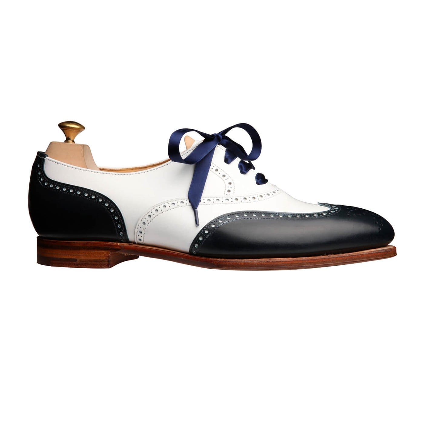 Crockett & Jones Jenny Navy & White Combination