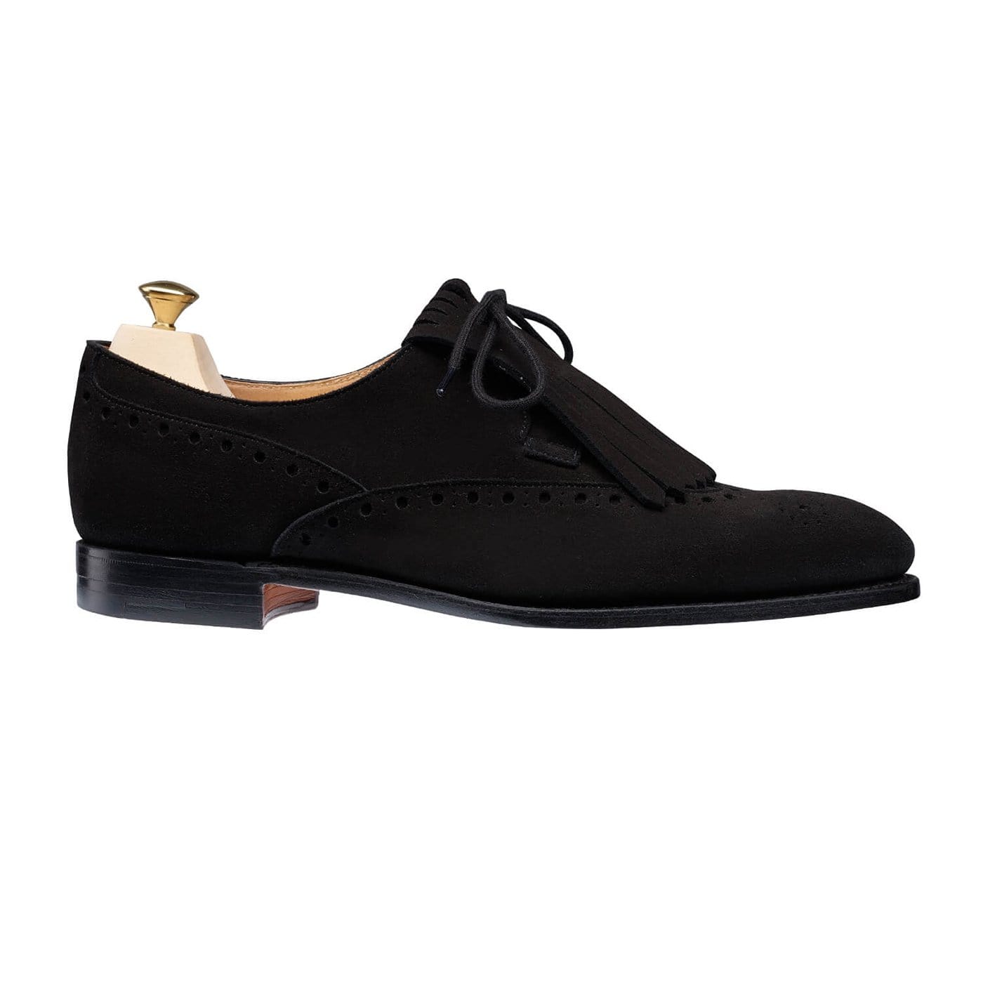 Crockett & Jones Jessica Black Calf Suede