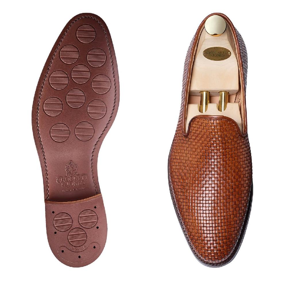 Crockett & Jones Kensington Tan Woven Calf