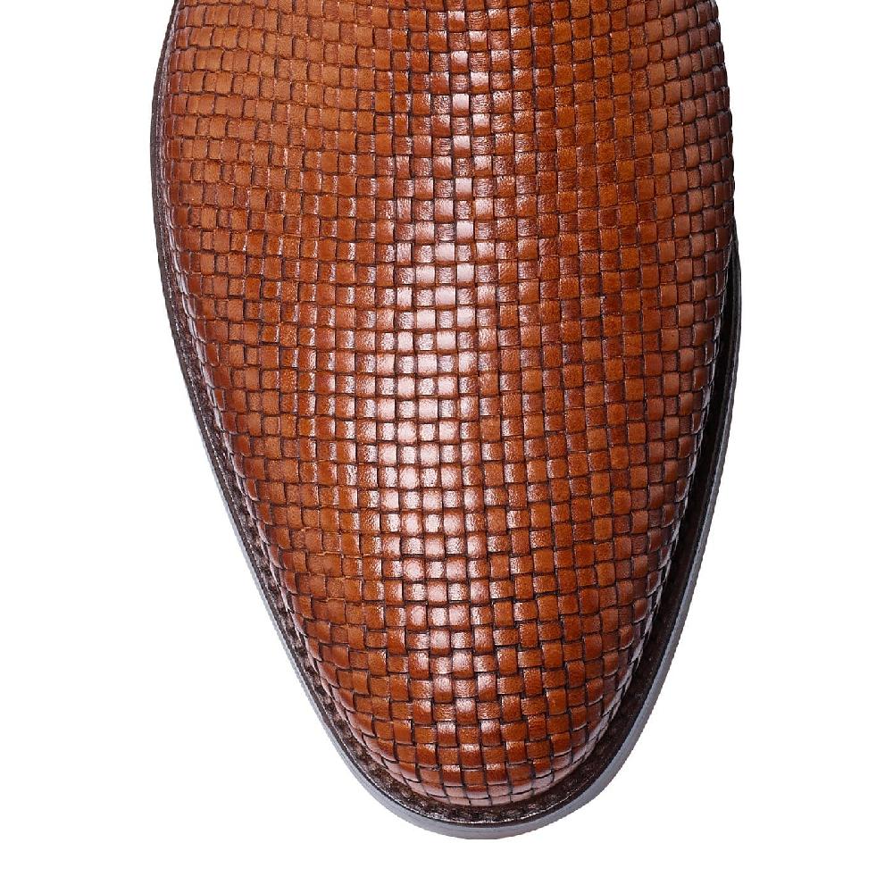 Crockett & Jones Kensington Tan Woven Calf