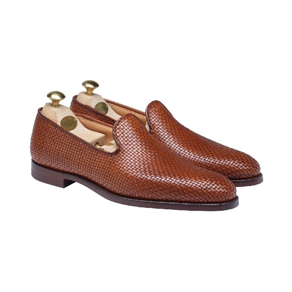 crockett & jones Kensington Tan Woven Calf