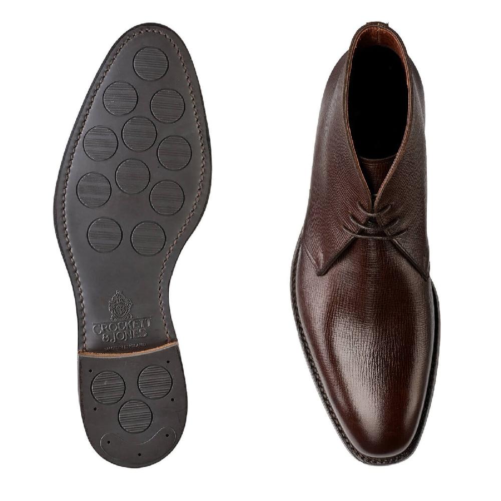 Crockett & Jones Kew Dark Brown Willow Grain