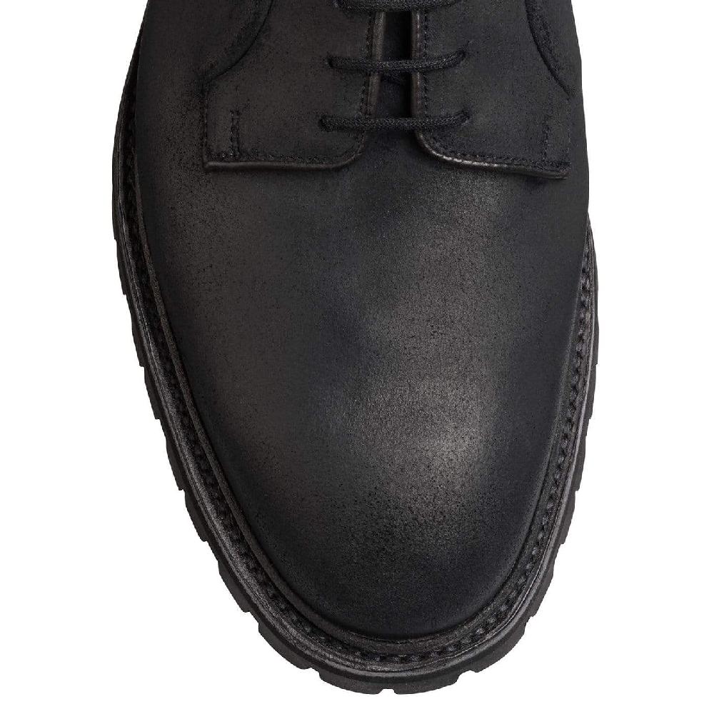Crockett & Jones Lanark 3 Black Rough-Out Suede