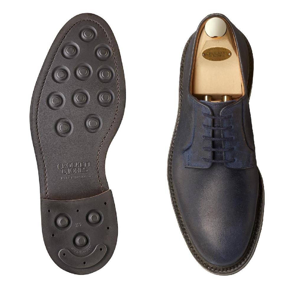 Crockett & Jones Lanark 3 Navy Rough-Out Suede