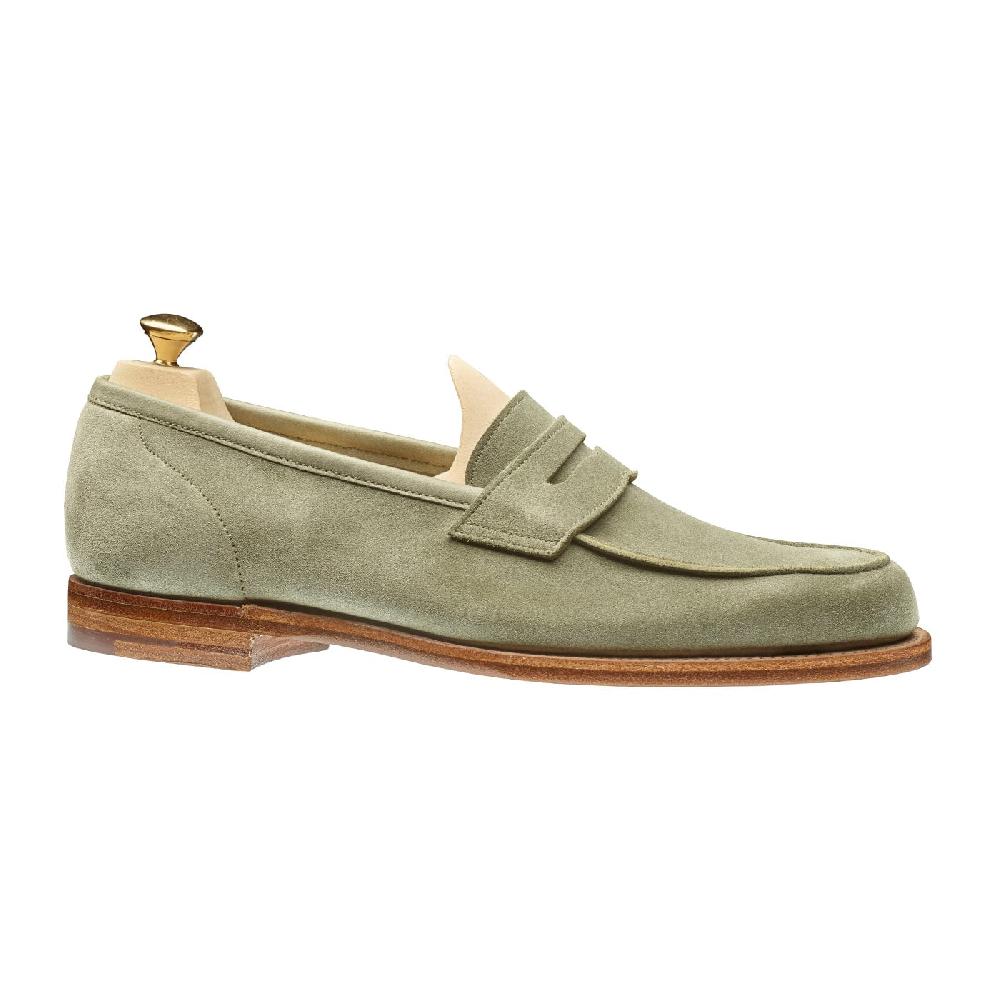Crockett & Jones Lilou Pistachio Calf Suede