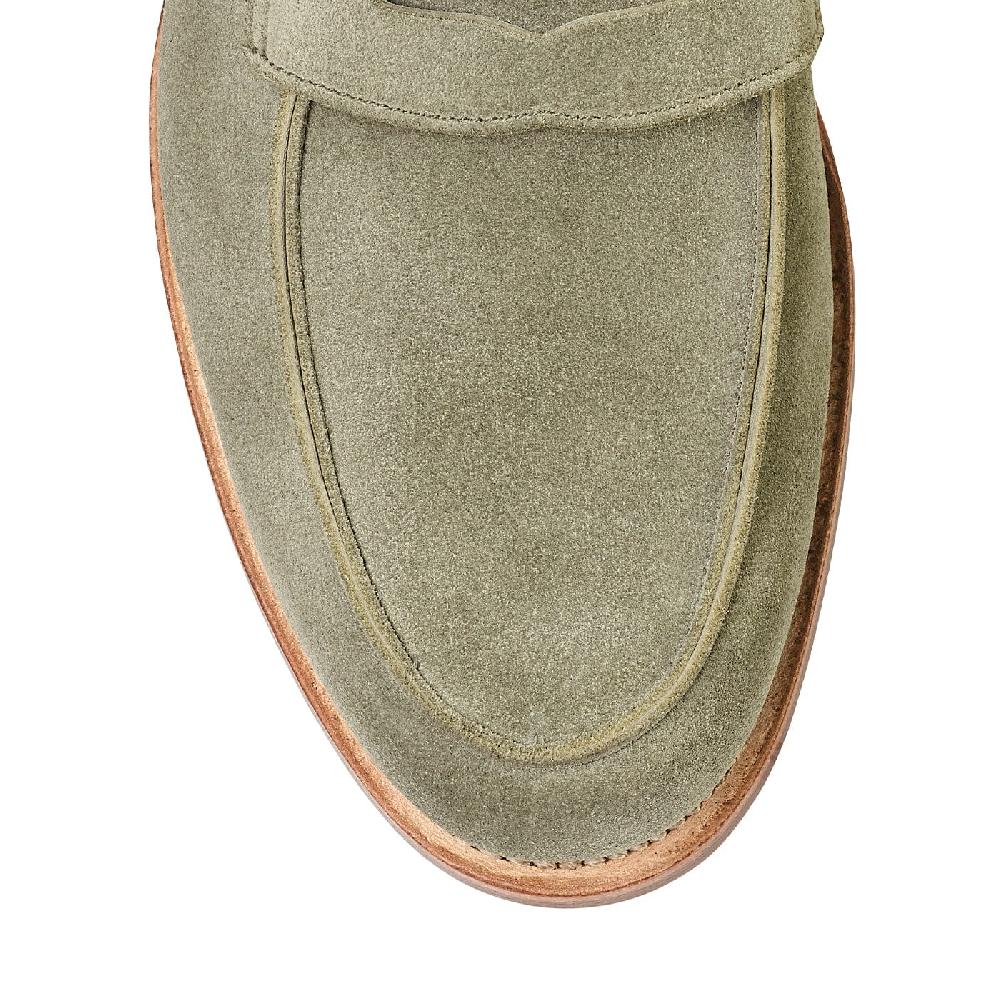 Crockett & Jones Lilou Pistachio Calf Suede