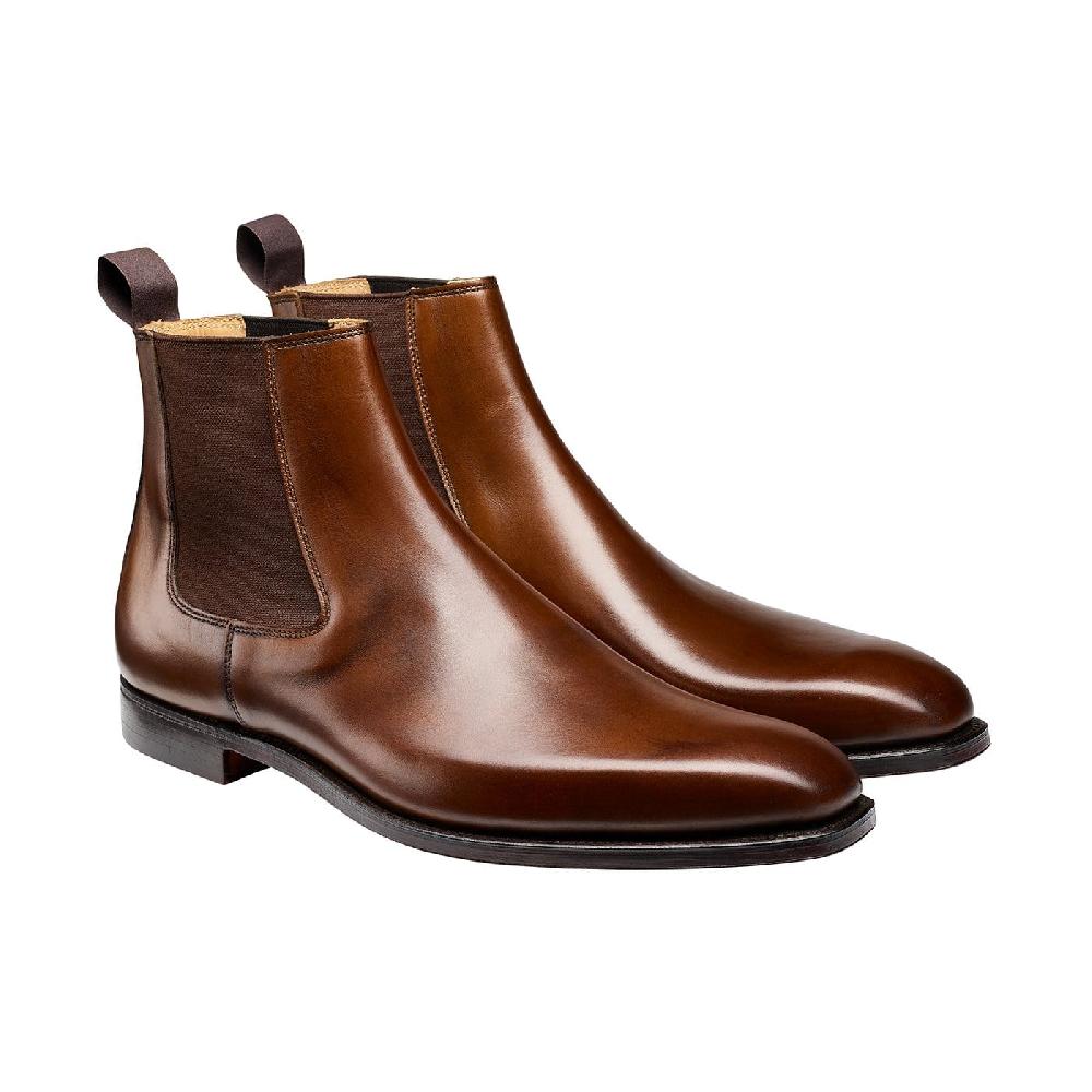 crockett & jones Lingfield Dark Brown Burnished Calf