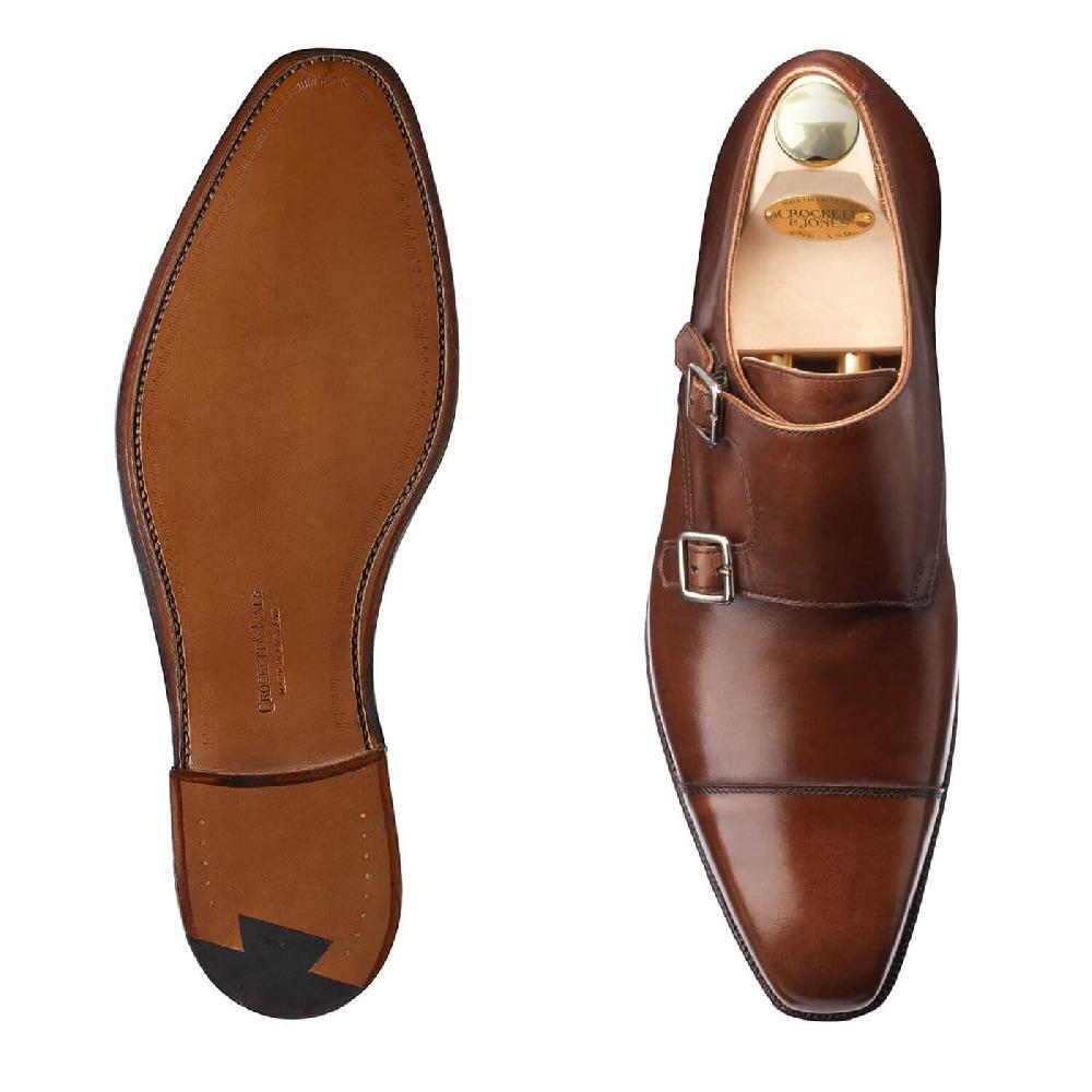 Crockett & Jones Lowndes Dark Brown Burnished Calf
