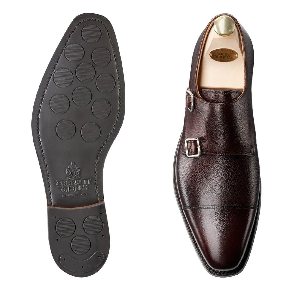 Crockett & Jones Lowndes Dark Brown Pebble Grain