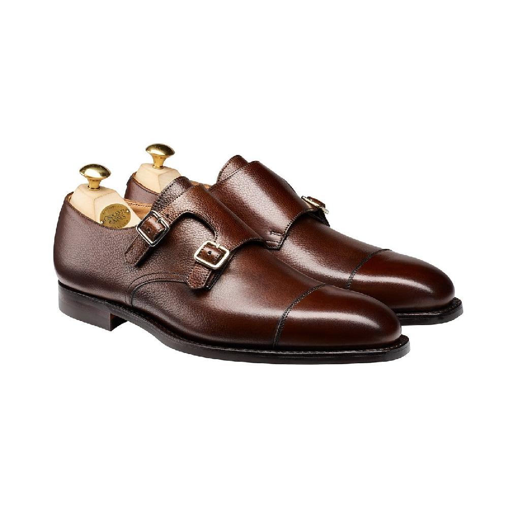 crockett & jones Lowndes Dark Brown Pebble Grain