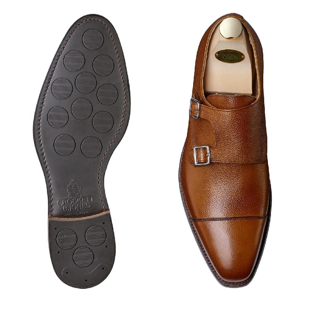 Crockett & Jones Lowndes Tan Pebble Grain