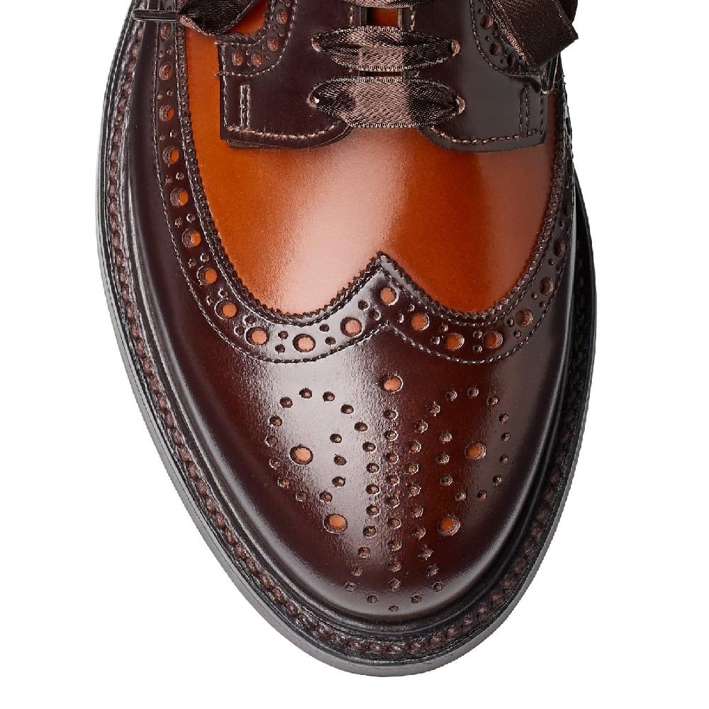 Crockett & Jones Luna Dark Brown & Tan Cavalry Calf
